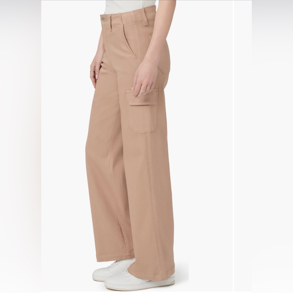 PAIGE Carly Coated High Waist Wide Leg Jeans - Picture 3 of 5